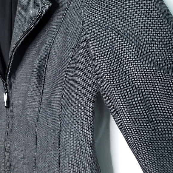 WHITE HOUSE BLACK MARKET Women's Jacket With Faux Leather Trim Size 2 - Picture 8 of 14